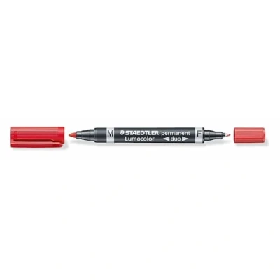 Abbildung von Staedtler Permanentmarker Lumocolor permanent duo rot