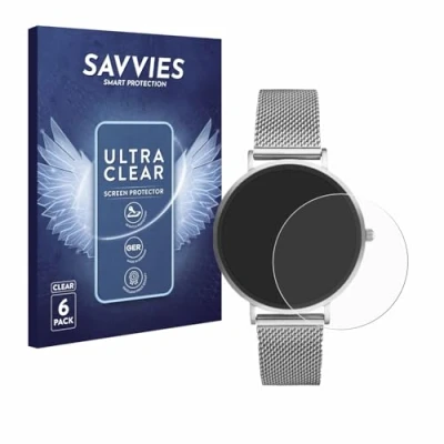 Abbildung von Savvies 6 Stück Schutzfolie für Xcoast X Watch Siona 2 Nano Displayschutz Folie Ultra Transparent
