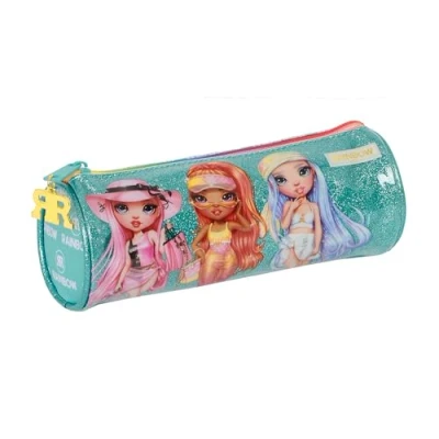 Abbildung von Safta Rainbow HIGH Paradise rundes Federmäppchen für Kinder, ideal Kinder von 5 bis 14 Jahren, bequem und vielseitig, Qualität Widerstandsfähigkeit, 20 x 7 cm,