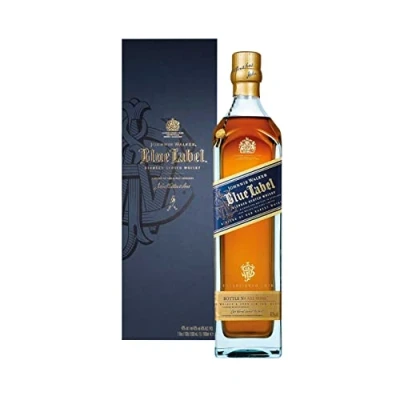 Abbildung von Johnnie Walker Blue Label Blended Scotch Whisky mit Geschenkverpackung (1 x 1 l)