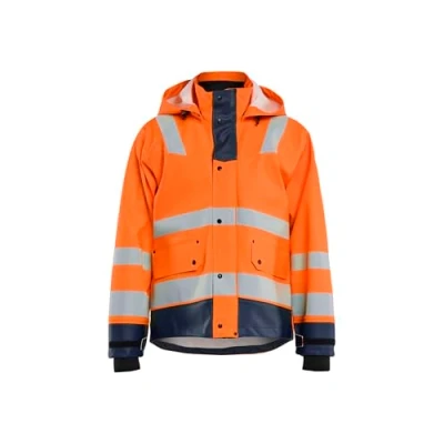 Abbildung von Blaklader 432720055389XL Level 3 RegenJacke, High Vis Orange/Marineblau, Größe XL