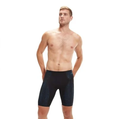 Abbildung von Speedo MENS MAX Compression Jammer Badehose Pants, Herren, Größe: 1, Black/dark teal