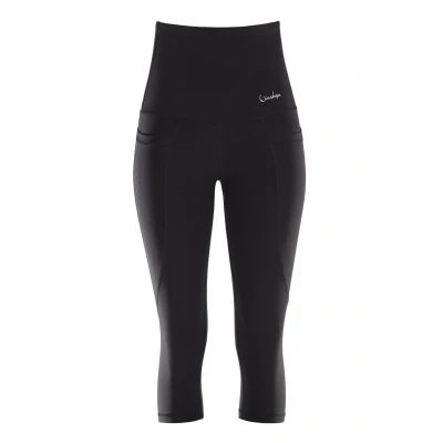 Abbildung von Winshape Functional Comfort 3/4 Sporthose, Damen, Größe: XXL, Black