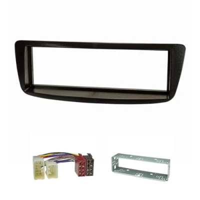 Abbildung von tomzz Audio 2455 011 Radioblende Set kompatibel mit Toyota Aygo schwarz Radioadapter ISO Einbauschacht