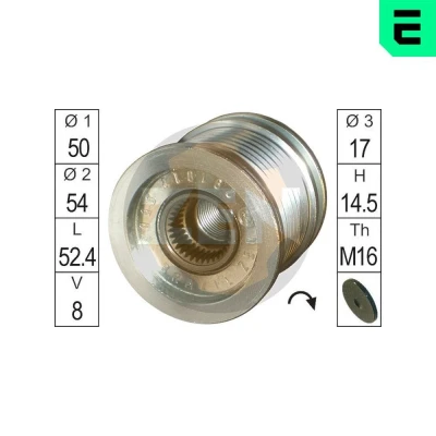 Abbildung von ERA ZN5563 Freilauf Lichtmaschine MERCEDES BENZ: A Klasse, ML R Klasse