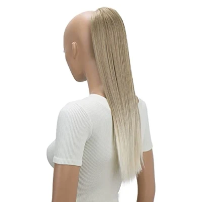Abbildung von CAISHA 55cm Haarteil Nina mit Kordelverschluss Zopf Haarverlängerung Glatt Rotblond Mix PH522
