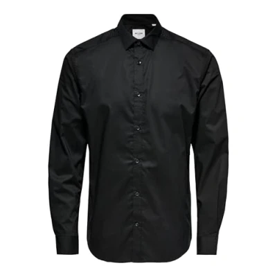Abbildung von Only &amp; Sons Onssane Hemd, Herren, Größe: Large, Black