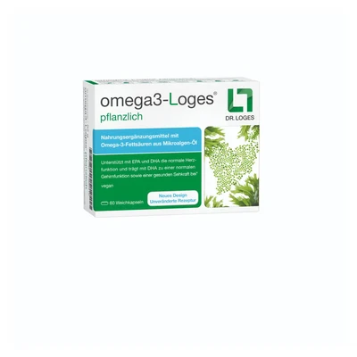 Abbildung von omega3 Loges pflanzlich 60 St