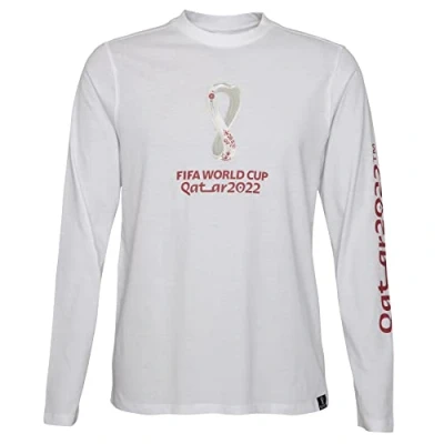 Abbildung von Fifa Unisex Baby Official World Cup 2022 Long Sleeve Teee and Toddler T Shirt Set, Weiß, 3 Jahre EU