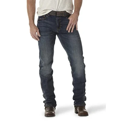 Abbildung von Wrangler Herren Jeans Retro Slim Fit Straight Leg Blau 33W / 32L