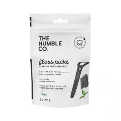 Abbildung von Humble Floss picks Grip Handle mit Aktivkohle 50