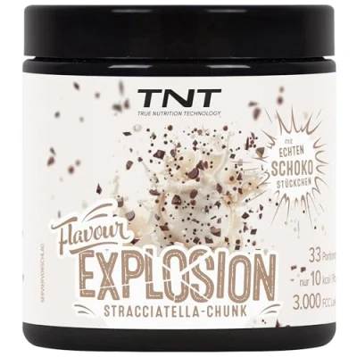 Abbildung von TNT Geschmackspulver &quot;Flavour Explosion&quot; (Stracciatella / 100g) Unter 10 kcal pro Portion Kalorien sparen Ideal für Joghurt, Quark, Protein Shakes, etc.