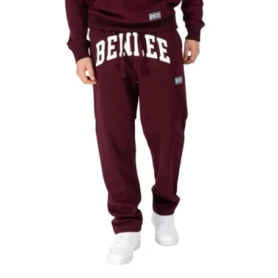 Abbildung von Benlee Jogginghose, Herren, Größe: Medium, Oxblood white