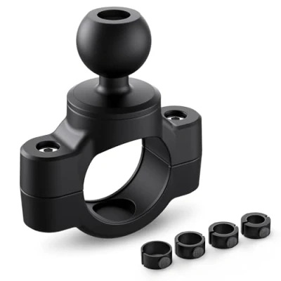 Abbildung von TUSITA Motorrad Halterung Lenker Schienenbasis mit B Größe 1&quot; Kugel Klein