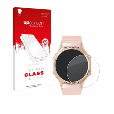 Abbildung von upscreen Schutzglas für Mutoy Smartwatch 1.32&quot; (rund) Schutzfolie, Glas Folie [Klar, 9H Panzerschutz, Anti Fingerprint]