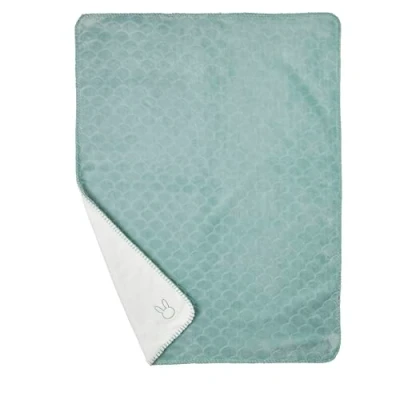 Abbildung von Nattou Schmusedecke Hase, Supersoft, 75 x 100 cm, Polyester, Lapidou, Türkis