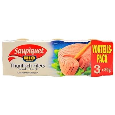 Abbildung von Saupiquet Rio mare Thunfisch Filets Naturale ohne Öl 3 x 56g, 8er Pack (8 168g)