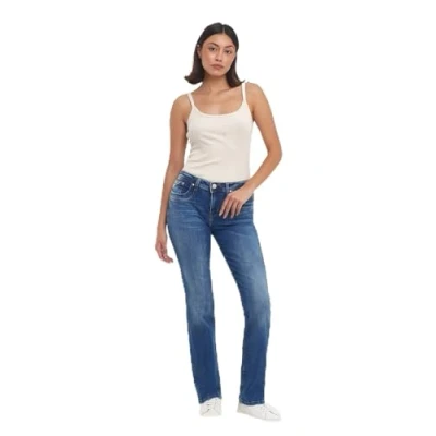 Abbildung von LTB Jeans Damen Vilma Straight aus Baumwollmischung Denim Mittel mit Reißverschluss Mittlere Taille Blau