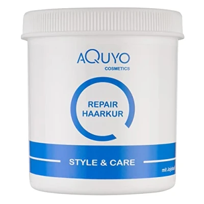 Abbildung von Repair Haarkur für trockene Haare mit Jojobaöl, Haarmaske strapaziertes und geschädigtes Haar, Haarpflege zum Wiederaufbau des Haares, silikonfrei &amp; tierversuchsfrei (750ml)