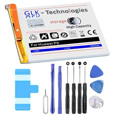 Abbildung von High Power Ersatzakku kompatibel mit Huawei Y6, Y7, Y7 2018, Prime 2018 HB366481ECW Original GLK Technologies Battery accu 2600 mAh Akku inkl. Werkzeug Set Kit NEU