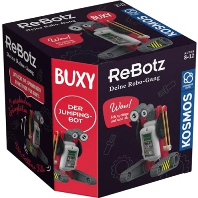 Abbildung von KOSMOS 601867 ReBotz Buxy der Jumping Bot, Mini Roboter zum Bauen, Spielen und Sammeln für eine Robo Gang, Spielzeug, Experimentier Set Kinder ab 8 12 Jahre