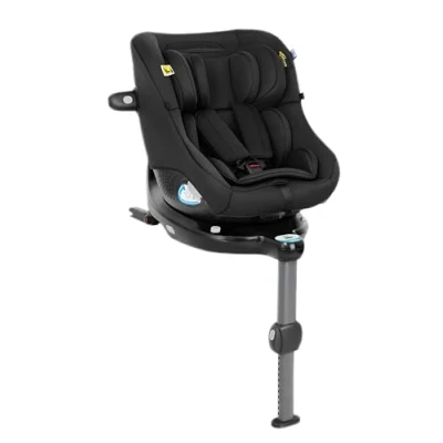 Abbildung von Graco Turn2Me™ DLX i Size R129, 360 drehbarer Reboarder mit ISOFIX, Autositz bis ca. 4 Jahre (40 105 cm), 5 Punkt Gurt und bequeme Liegepositionen, Rückprallbügel, Drehsperre, schwarz, Midnight