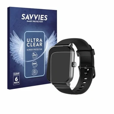 Abbildung von Savvies 6 Stück Schutzfolie für Yoever IDW19 1.8&quot; Displayschutz Folie Ultra Transparent