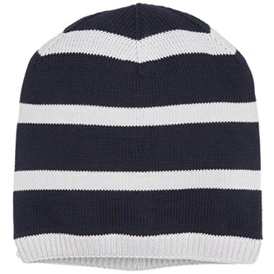 Abbildung von maximo Jungen Beanie gestreift Mütze, Mehrfarbig (Dunkelmarine/Grau 1158), 51/53
