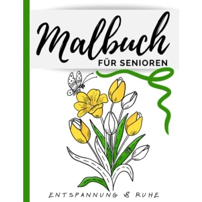 Abbildung von Malbuch Für Senioren: Menschen Mit Demenz, Ausmalbuch Blumen, Tieren und Mandala Spielen