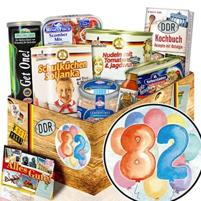 Abbildung von 82. Geburtstagsgeschenk + Geschenke zum Geburtstag Mann DDR Paket Geschenk