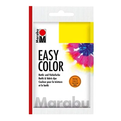Abbildung von Marabu 17350022023 Easy Color rotorange, 25 g Batik und Handfärbefarbe für Baumwolle, Leinen, Seide Mischgewebe, handwaschbar bis 30C, sehr gute Lichtechtheit, nicht kochecht