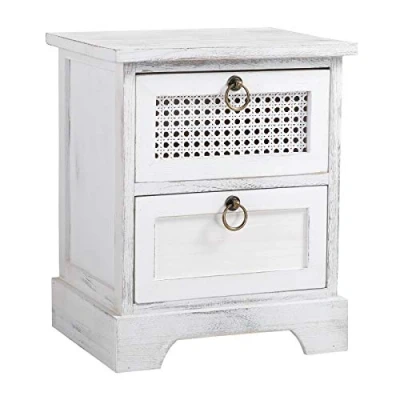 Abbildung von CARO Möbel Nachtkommode IRMA, Nachttisch Nachtschrank Shabby Chic Vintage Konsole Kästchen Kommode