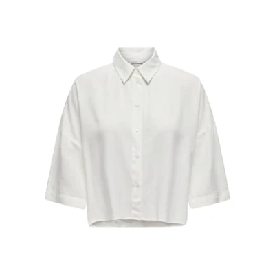 Abbildung von ONLY Damen Onlastrid Life 2/4 Cropped Shirt WVN, Cloud Dancer, XXS
