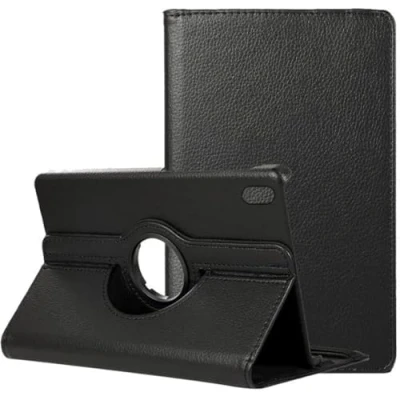 Abbildung von Coole Schutzhülle für iPad (2022) 10.9 Zoll (10 Gen.) Drehbares Kunstleder, Schwarz
