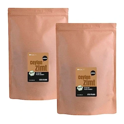 Abbildung von Wohltuer BIO Ceylon Zimt gemahlen Zimtpulver I LECKER UND GESUND 100% reines Naturprodukt (2000 g)