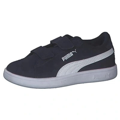 Abbildung von Puma Smash Sneaker low für Kinder, Größe: 32.5, Navy/white Schuhe