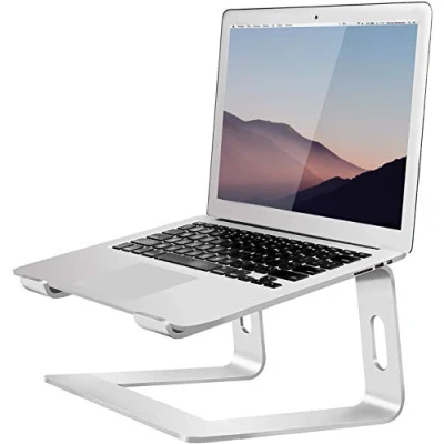 Abbildung von Orionstar Laptop Ständer, Ergonomischer Stand für Schreibtisch, Aluminium Halterung mit Belüfteter, Laptopständer Kompatibel MacBook Air Pro Samsung Notebook 10 15.6 Zoll Silber