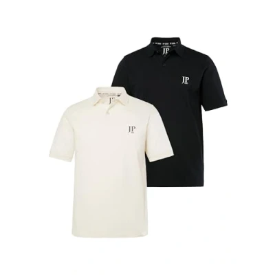 Abbildung von JP 1880 Herren große Größen Übergrößen Menswear L 8XL Poloshirts, Basic, 2er Pack, Piqué, gekämmte Baumwolle