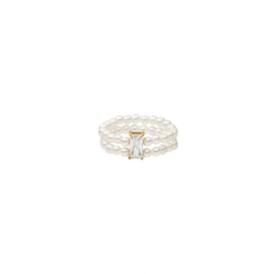Abbildung von Purelei Pearl Elegance Ring, Damen, Größe: One Size, Goldfarben