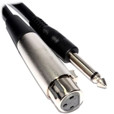 Abbildung von kenable 6,35 mm Mono Klinkenstecker Stecker Zum XLR Buchse Mikrofon Kabel 6 m [6 Meter/6m]