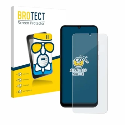Abbildung von BROTECT Entspiegelungs Schutzglas für Samsung Galaxy A04 Schutz Folie Panzerfolie Glas Matt [Extrem Kratzfest 9H, Anti Reflex, Fingerprint]