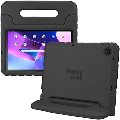 Abbildung von HappyCase Kinder Tablet Hülle Geeignet für Lenovo Tab M10 Plus Gen 3 (10.6) Kinderfreundliche Schutzhülle Kinderhülle mit Griff und Ständer Schwarz