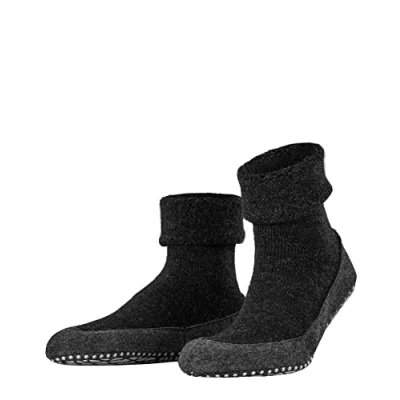Abbildung von FALKE Herren Stoppersocken Cosyshoe M Hp Wolle rutschhemmende Noppen 1 Paar, Grau Anthracite Melange 3080, 45/46 EU