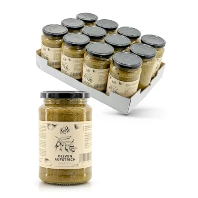 Abbildung von KoRo Oliven Aufstrich grün 12x 350 g mit hochwertigem Olivenöl geschmacksintensiv vegan