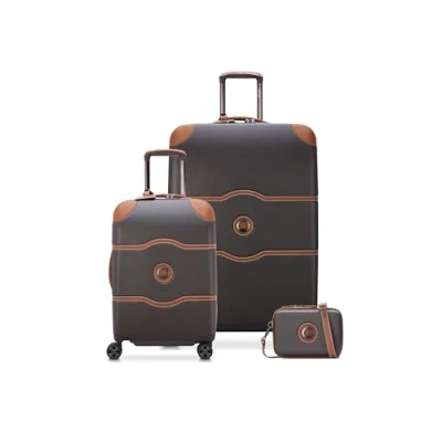 Abbildung von DELSEY PARIS Chatelet Hardside Gepäck mit Spinnrollen, Schokoladenbraun, 2 Piece Set 21/Backpack, Hartschalengepäck Spinnrollen