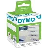 Abbildung von Dymo 99017 (S0722460) (12 mm x 50 mm) Schwarz bis weiß Etikett