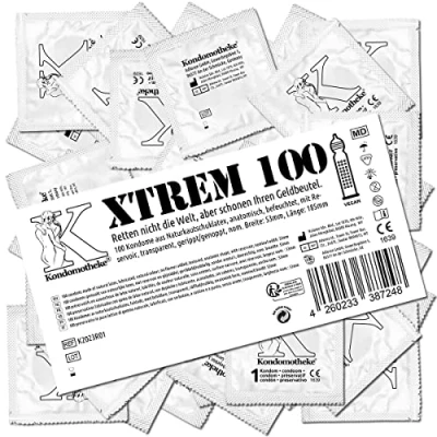 Abbildung von «XTREM» extrem stimulierende Kondome mit 3 in 1 Effekt (100 Kondome) 100 St