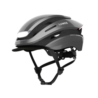 Abbildung von Lumos Ultra Smart Helm Plus Fahrradhelm Vorder und Rücklicht (LED) Blinker Bremslichter Bluetooth Verbindung Erwachsene: Herren, Damen (Ash Grey, Größe: M L)