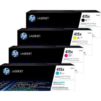 Abbildung von HP Original 415X Toner 4er Multipack (W2031X, W2033X, W2032X, W2030X)