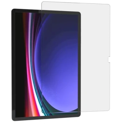 Abbildung von EAZY CASE Displayschutzfolie kompatibel mit Samsung Galaxy Tab S9 Plus Displayschutz Glas 12.4 Zoll Glasfolie 9H Härte 0,3mm dünne Tabletschutzfolie Tablet Schutzglas Folie Transparent Ultra Klar
